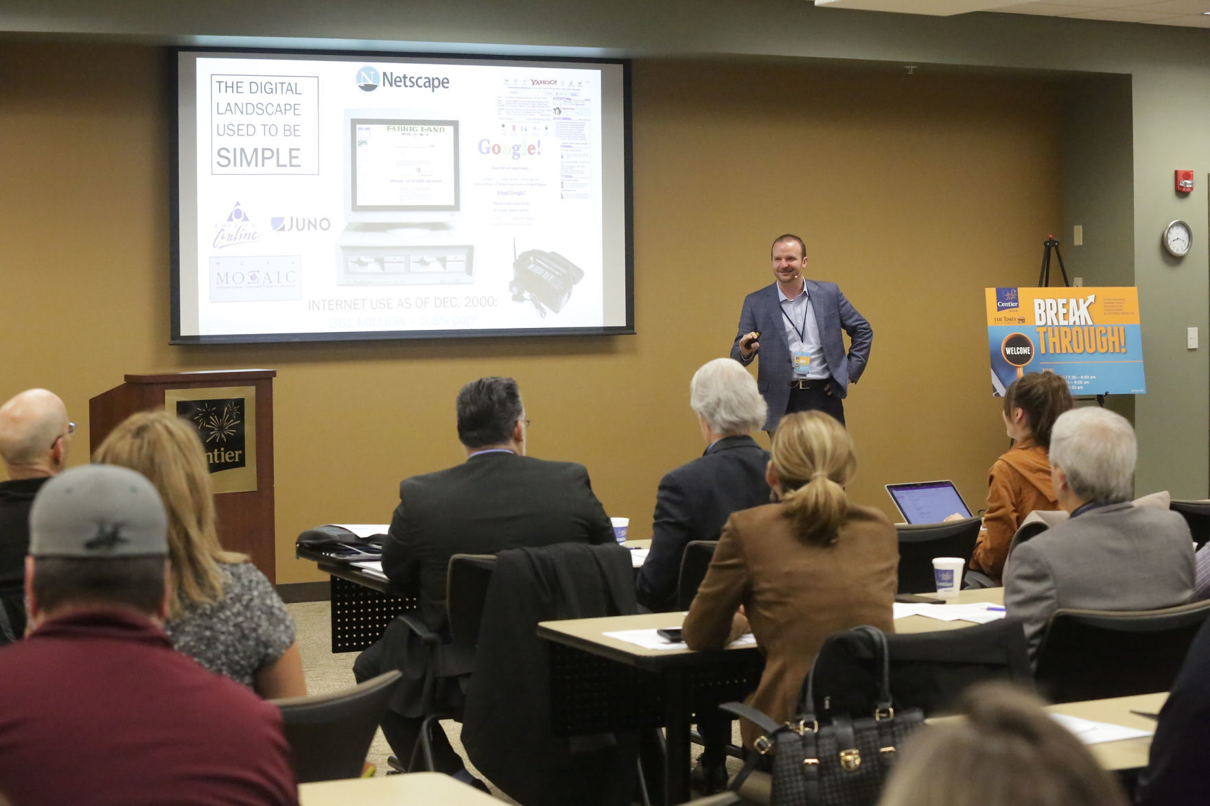 Centier Bank's quarterly Breakthrough business seminar